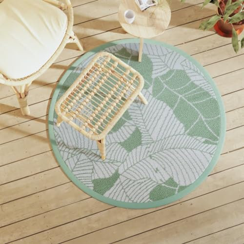 Lauuoeriau Haus und Garten, Rasen und Garten, Outdoor-Wohnen, Outdoor-Decken, Outdoor-Teppich, grün, 120 cm Polypropylen
