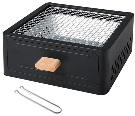 Camping Grill | Camping Charcoal Barbecue Desk,Table Grill With Pull Out Charcoal Basin, Small Smoker Camping Fireplace For Kitchen Hiking