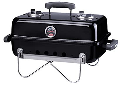 Barbecue Grill Charcoal Barbecue Grill Outdoor Folding Portable BBQ Grill Carbon Picnic Camping Barbecue Skewers Steak, Lamb Chops 58x30x37.5cm (Svart A)