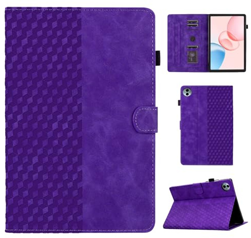 CASAFUNY Hülle für Honor Pad 10 12.1 Zoll 2025 PU Leder Tablette Schützhülle Honor Pad 10 Multi-Winkel Ständer Cover Case für Honor Pad 10 12.1-Zoll Tablet Case, Violett