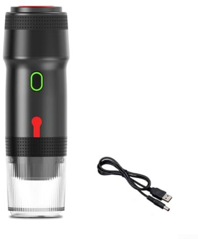Caffettiera elettrica da viaggio con capacità USB per divertimento all'aperto (nero A)