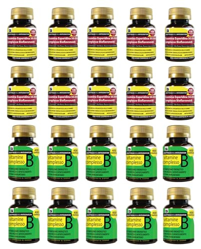 Kit de suplemento circulatorio antioxidante + energía | diosmina, hesperidina, bioflavonoides 1000 tabletas + complejo B 4000 tabletas