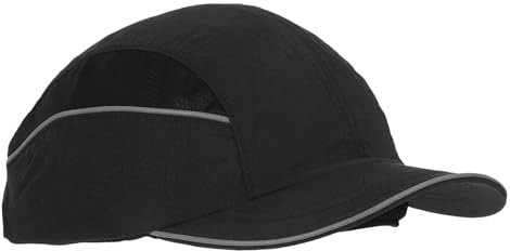 HONMEET Casco Protettivo Antistatico e Ignifugo con Fodera Traspirante, Copricapo Sicurezza per Lavori Edili ed Elettrici, Berretto Antiurto Versatile con Design Esteso Nero