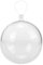 Glorex 6 3500 007 - Bola de plástico diámetro 16 cm Transparente cristalina se Puede Dividir en 2 mitades para Rellenar y Decorar con Agujero para Colgar