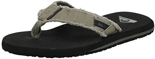 Quiksilver Monkey Abyss, Sandalia Hombre, Verde (Green Black Brown Xgkc), 44 EU