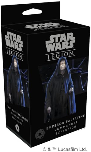 Fantasy Flight Games - Star Wars Legion : Galactic Empire Expansions : Emperor Palpatine Unit - Unit Expansion - Miniatures Game - Ages 14+ - 2 Players - 90 Minutes Playing Time