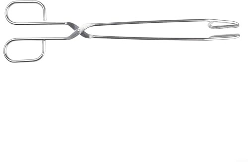 Pince à barbecue pratique en acier inoxydable de 30 cm de long pour la cuisine (pince pliée)