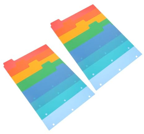 PLAFOPE Täglicher Gebrauch Notebook-teiler 10 Stück Binder Tabs A4 Bunte Kunststoff Index Teiler Binder Teiler Groß