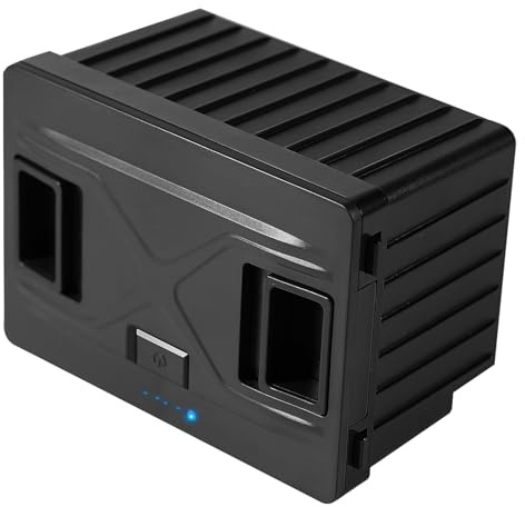 ELECAENTA Auto-Kühlschrank Batterie 15600mAh/173Wh Großer Kapazität Akku für UD45 Kompressor Kühlbox Auto Kühlbox 3 Lademethoden Unterstützt Solaraufladung Schwarz