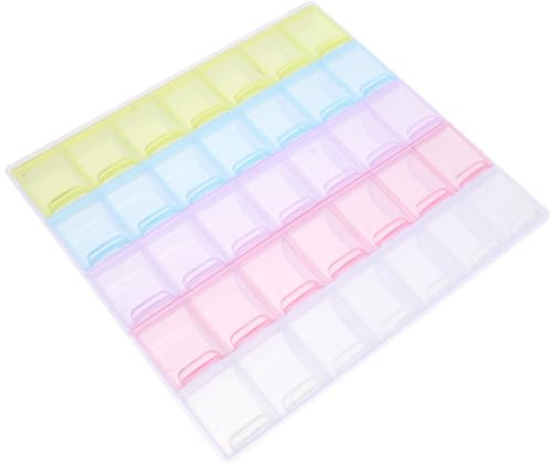 ifundom Boîte de Rangement pour Perles et Diamants 35 Compartiments en Plastique Transparent pour Loisirs Créatifs, Accessoires de Broderie Diamant, Usage Artistique et Bricolage