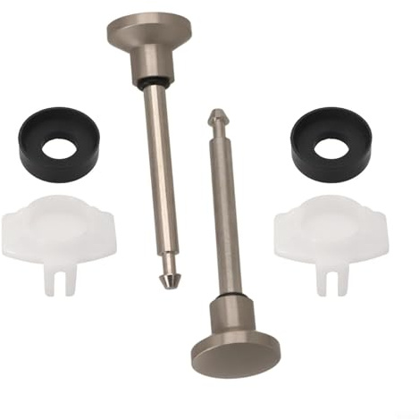 2 Sets Bathtub Diverter Valve Stems Replacement Parts for Leaking Bathtub Spout Repair Compatible with Multiple Spout Types Includes Metal and Wear Resistant Rubber Components (Brushed)
