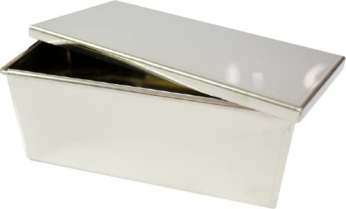 Hobbybäcker - Brotbackform aus Chromstahl - HBT: 9,5x23x11 cm - Rostfreie Form für 1.500 g Vollkornbrot oder 750 g Mischbrot