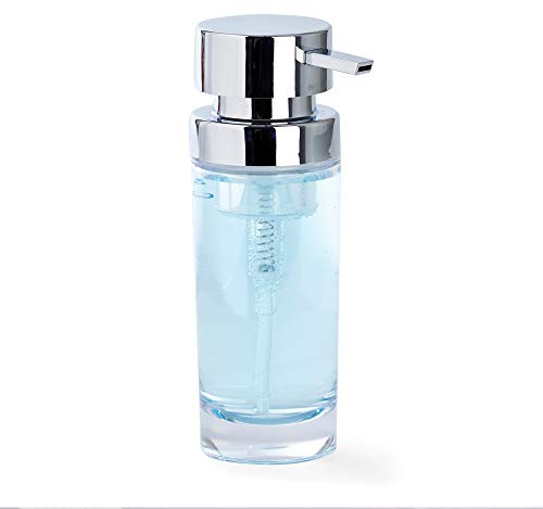 Better Living Clara Foaming Hand Soap Dispenser, Kitchen, Bathroom Countertop Soap Pump Dispenser, Foaming Sanitizer Dispenser, Refillable Liquid Foam Soap Dispenser, 6.7 oz, Clear