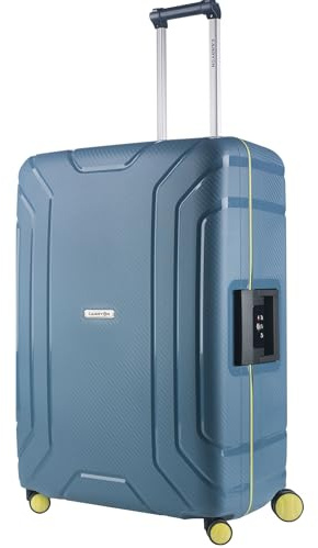 CarryOn Steward Grande Valise 75 cm Rigide sans Zip - Grande Valise 100Ltr sans Fermeture éclair (Bleu, L - 75cm)