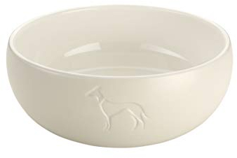 HUNTER Keramik-Napf LUND, Farbe: weiß, Keramiknapf mit Silikonrand, sicherer Stand, edles Design, pflegeleicht & spülmaschinenfest, Größe: 900 ml