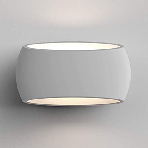 Applique in Gesso 10W = 100 W LED 1100Lm a parete Piazza Verniciabile Attacco R7S