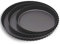 Grandwish Lot de 3 moules à tarte ronds antiadhésifs avec fond amovible 24/28/32 cm