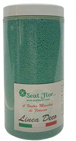 Arena de colores, arena para decoración, arena para boda, arena de tamaño 0,3/0,7 mm. en tarro de 750 gr. (Tiffany)