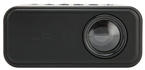 Mini Proyector 1080P FHD Películas Proyector Proyector de Video LED Proyector Portátil para Exteriores Compatible con TV Stick, HDMI, VGA, TF, AV, USB, iOS Y Android(Negro)