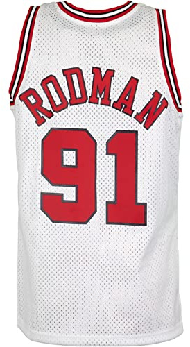 Mitchell & Ness Swingman Dennis Rodman Chicago Bulls 97/98 Trikot (L, White)