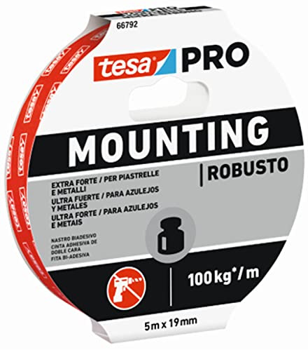 Tesa Nastro biadesivo Mounting PRO Ultra Strong 5 m x 19 mm