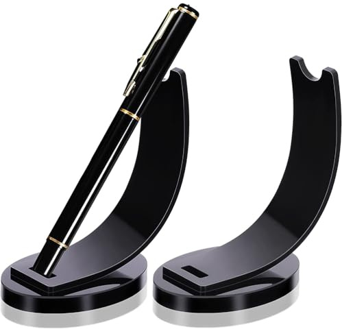Hemobllo Acryl Display Ständer Für Stifte Und Make-up Pinsel Kompakter Stifthalter Mit 6 Fächern Transparenter Organizer Für Schreibtisch Und Büro