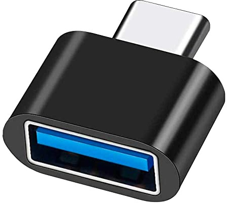 OcioDual Lote de 4 Adaptadores OTG Conversor de USB 3.0 A Tipo C H/M Negro Convertidor para Ordenador Portátil Teléfono Tablet Smartphone