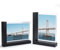 RLAVBL 2er Set Schwarze Bilderrahmen 13x18 cm, Doppelseitiger Glasbilderrahmen mit L-förmigem MDF-Sockel, für die Tischplatte