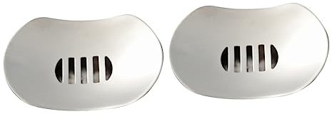 Alipis Portasapone in Acciaio Inox Da 2 Pezzi Design Moderno A Forma Di Disco Volante Portasapone A Doppio Per Doccia Bagno Robusto