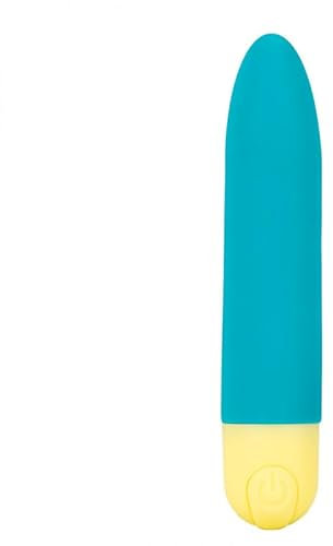 Diversual Indi, Bala Vibradora, Recargable USB, 3 Velocidades, 7 Modos de Vibración, Silicona, Sumergible (Turquesa)