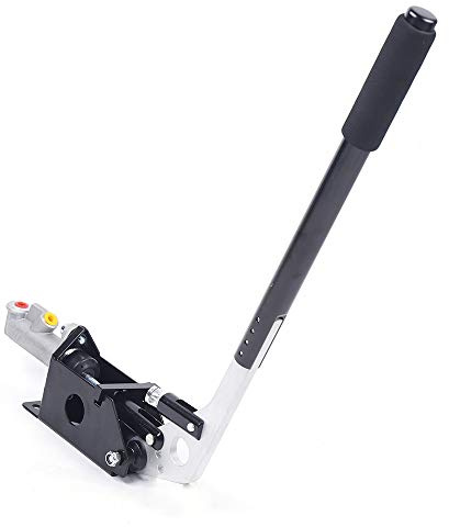 SuhoFutus Hydraulische Handbremse Fliegen Aus Drift Handbremse vertikal stehend Rallye, Handbremse mit Feste Basis, Einstellbare Spielhandbremse mit Hoher Präzision und Hoher Linearität, Schwarz