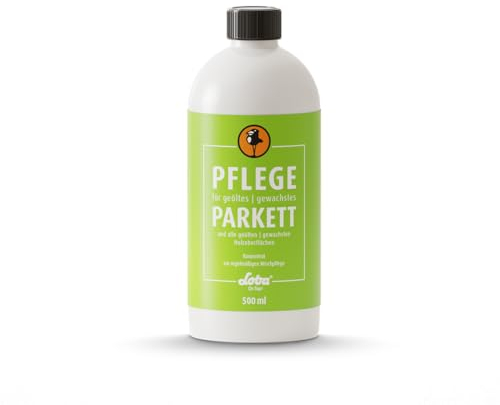 LOBA Home Parkett-Pflege für geölte & gewachste Böden - 500ml Konzentrat für 50L | Effektive 2in1 Holz-Boden Wisch-Pflege | pH-neutral & Umweltfreundlich | Parkett Pflegemittel für Holz & Laminat