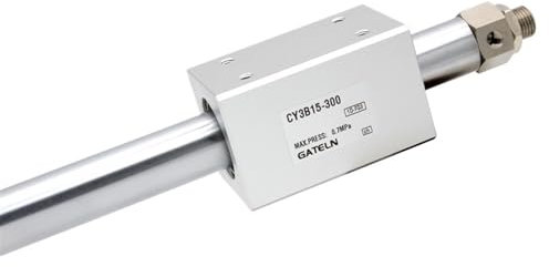 BERULL Magnetisch gekoppelter kolbenstangenloser Zylinder der CY3B-Serie, 40-mm-Hochdruck-Pneumatik-Luftzylinder aus Aluminiumlegierung, CY3B40-100/200-1500 (Color : CY3B40-300)