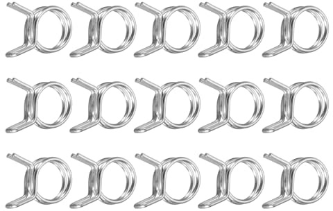 QUARKZMAN 15 Stk. Schlauchschellen, 10mm ID Benzinschlauch Schellen, Edelstahl Kraftstoffleitung Rohrschellen, Wasserleitung Luftschlauch Schlauchschelle Fastener
