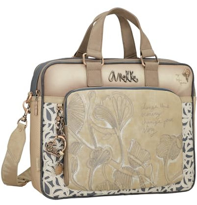 Anekke Memories Dokumententasche mit großem Fassungsvermögen und Schutz | gepolstertes Design mit Griff für Trolley | Maße: 40 x 30 x 9 cm, Mehrfarbig