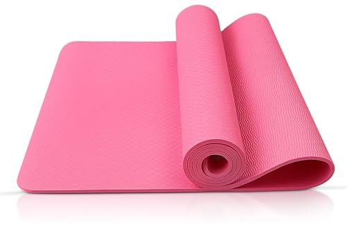 6mm Thick Non-Slip Yoga Mat for Women & Men – 72L x 24W Large Exercise Mat for Home Workouts | Durable, Lightweight Gym Mat for Fitness, Balance & Training | Comfortable Support for Floor Exercises