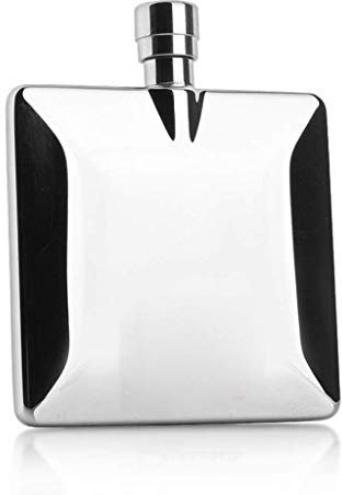Fiaschetta in acciaio inox con imbuto, a prova di perdite, bottiglia tascabile per liquori, vodka, whisky, confezione regalo inclusa