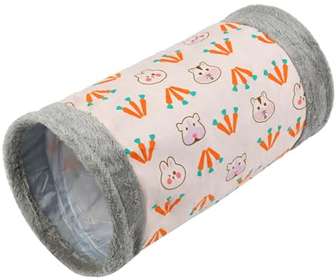 Kaninchentunnel, 9, 8 x 18, 5 Zoll Hasentunnel mit großen Löchern, faltbarem Meerschweinchen, Spielen/Schlafen/Ruhestier für Zwergkaninchen, Hase, Meerschweinchen, Katze, Hund