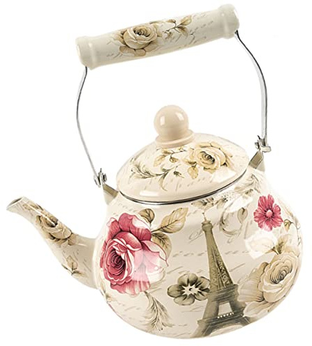 Warmhm Bollitore Smaltato Per Acqua Teiera Spessa Da Cucina Brocca Per Acqua Domestica Facile Da Pulire e Trasportare Accessorio Pratico Per Casa
