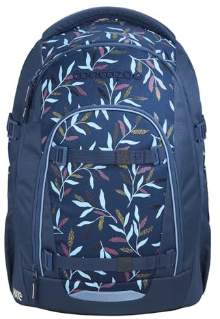 Coocazoo MATE Schulrucksack „Boho Glam”, blau, ergonomischer & anpassbarer Tornister, höhen- & größenverstellbar, mit Brustgurt & Hüftgurt, ab der 3. Klasse