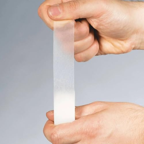 Sterotape Clear Adhesive Surgical Tape – 1.25cm x 9.1m – 3 Rolls – Waterproof, Transparent, Hypoallergenic