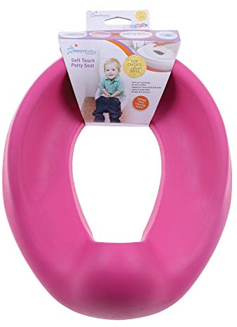Dreambaby F676 Kinder-Toilettensitz Kindertoilette WC-Sitz für Kinder Klositz, extraweich, rosa