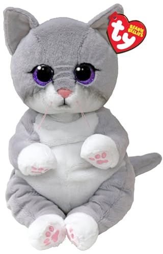 Ty Morgan katt beanie bellies medium 24 cm – klämbar beanie baby mjuka plyschdjur – samlarbart mysigt mjukisdjur