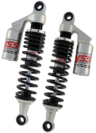 Paar 40279 Stoßdämpfer hinten YSS Motorrad Gas mit separaten für Kawasaki Z (2 cilindros) 750 (76 – 80) Z 900 (73 – 76) Z1 900 (73 – 76) Z 1000 (77 – 86) Yamaha XJR 400 (96 – 04) XJR R 400 (96 – 04) XJR 1200 (94 – 98) XJR 1300 (99 – 06)