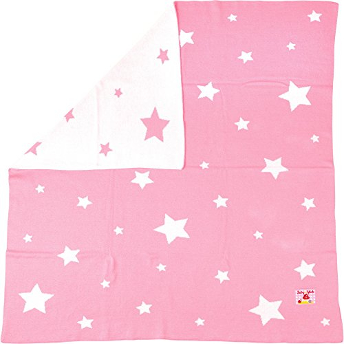 Die Spiegelburg 13963 Strickdecke BabyGlück, rosa (ca. 80 x 80 cm)