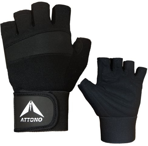 ATTONO Profi Fitness Handschuhe mit Bandage Trainingshandschuhe Fitnesshandschuhe
