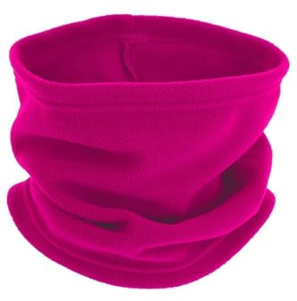 QUECHUA WED'ZE FirstHeat KIDS Thermal Fleece Ski Scarf/Neck Warmer for Skiing, Snowboarding, Cycling, Running, Hiking, Outdoors - Childrens (Pink)