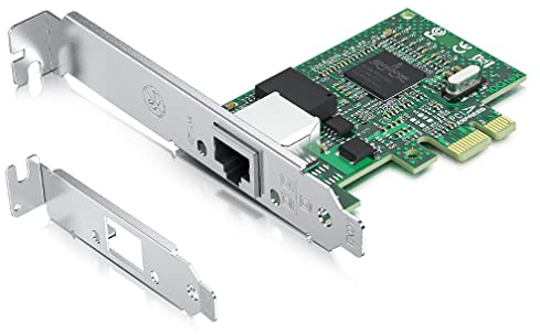 H!Fiber.com 1.25G Ethernet Netzwerk-Karte,RJ45 NIC,1.25GbE CNA,BCM5751 Chip,Unterstützung Windows Server/Linux/VMware (Nicht Unterstützung X11, MAC)