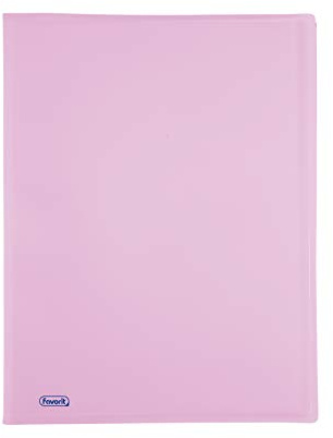 Favorit 400116622 Porte-vues P @ Stel avec 40 pochettes lisses, format intérieur 22 x 30 cm, couleur Parme