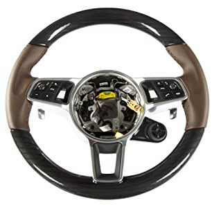 Kompatibel mit Porsche Cayenne E3/9Y0 Sportlenkrad/PDK/Heizung/Kastanie Holz/Trüffelbraum